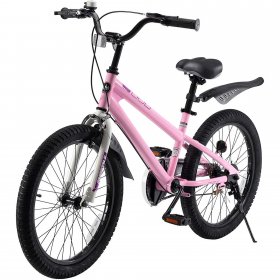 Royalbaby Freestyle Kid's Bike 20 In. Girl's and Boy's Kid's Bicycle Pink and Black with Kickstand