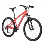 Decathlon Rockrider ST100, 21 Speed Mountain Bike, 27.5", Unisex, Red, Small