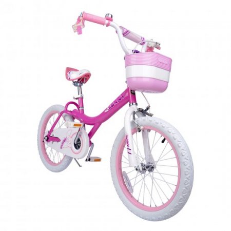 RoyalBaby Bunny Girl's Bike Fushcia 18 inch Kid's bicycle