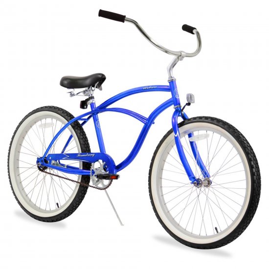 24\" Firmstrong Urban Man Single Speed Beach Cruiser Bicycle, Royal Blue