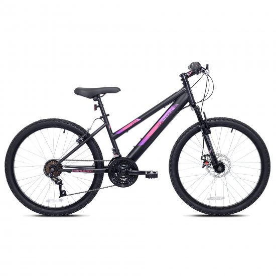 Kent 24\" Northpoint Girl\'s Mountain Bike, Black/Pink/Purple