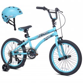 Kent Bicycles 18-inch Wheel, Boys Slipstream Bicycle with Helmet, Teal