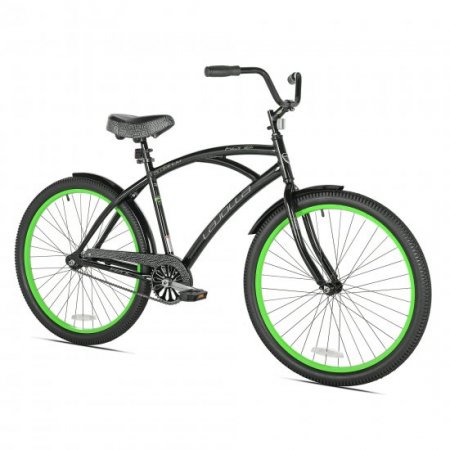 Kent 26" La Jolla Cruiser Men's Bike, Black/Green