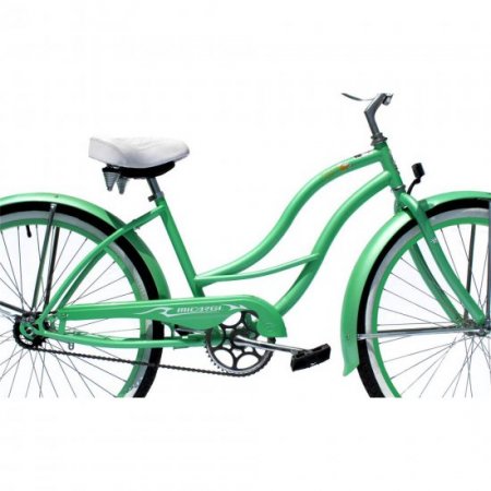 Micargi TAHITI-F-MGRN 26 in. Tahiti Women's Beach Cruiser Bicycle, Mint Green & Mint Green