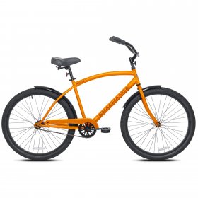 Kent 24-inch Boy's Seachange Beach Cruiser Bicycle, Orange