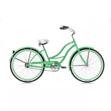 Micargi TAHITI-F-MGRN 26 in. Tahiti Women's Beach Cruiser Bicycle, Mint Green & Mint Green