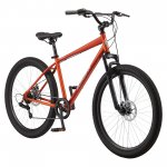 Schwinn Bellwood comfort hybrid bike, 7-speeds, 27.5-inch wheels, orange