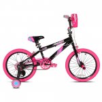 Kent Bicycles 18 inch Girl's Sparkles Bicycle, Black and Pink