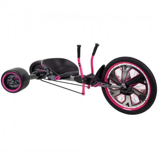 Huffy Green Machine 20-Inch 3-Wheel Tricycle in Hot Pink and Gray