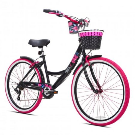 Susan G Komen 26" Women's Cruiser Bike, Black/Pink