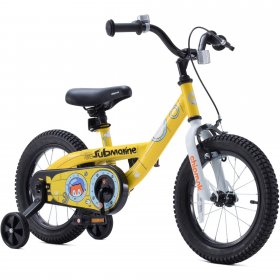 Royalbaby Chipmunk Boys Girls and Kids Submarine Steel 12 In Bike Training Wheels Yellow
