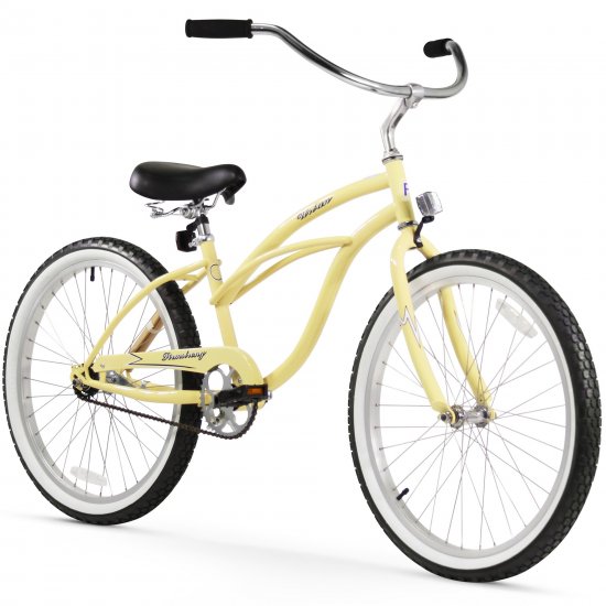 Firmstrong Urban Lady, 24 In., Women\'s, Single Speed Bicycle, Vanilla
