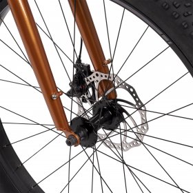 Huffy Crassus 27.5-inch Mid-Fat Tire 7-Speed Mountain Bike for Men, Bronze
