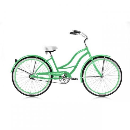 Micargi TAHITI-F-MGRN 26 in. Tahiti Women\'s Beach Cruiser Bicycle, Mint Green & Mint Green