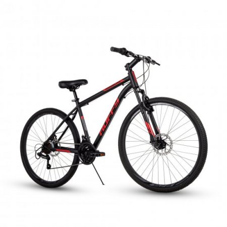 Huffy 27.5 In. Range line Men's Mountain Bike, Black and Red