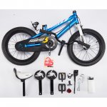 Royalbaby BMX Freestyle 12 In. Kid's Bike, Blue with two hand brakes (Open Box)