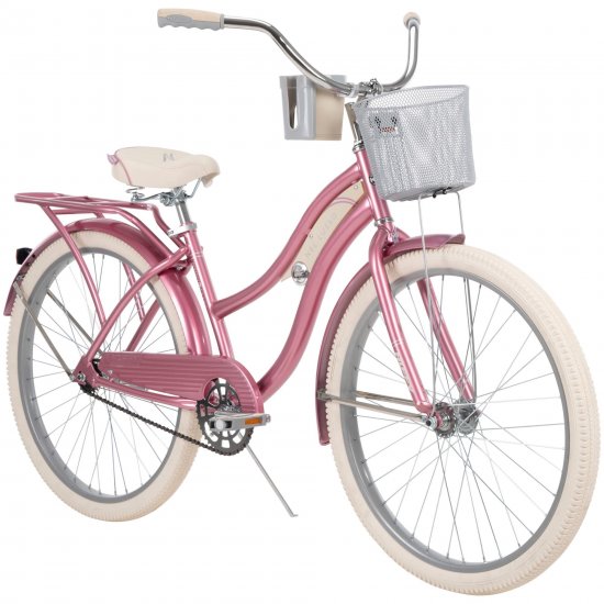 Huffy 26 In. Nel Lusso Women\'s Beach Cruiser Bike, Pink Taffeta