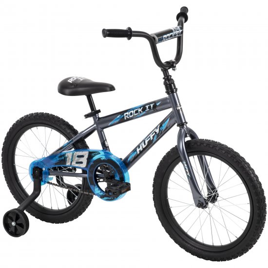 Huffy 18\" Rock It Boys Sidewalk Bike, Gray