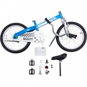 RoyalBaby 20 Inch Formula Toddler and Kids Bike with Training Wheels Child Bicycle Blue