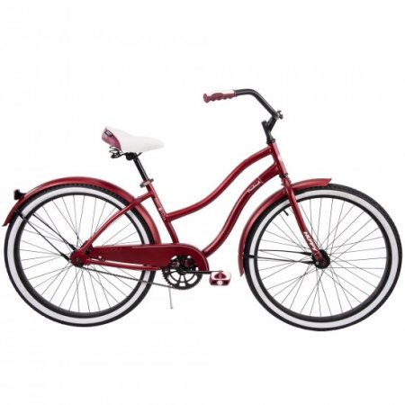 Huffy 26" Cranbrook Women's City Cruiser Bike, Dark Red