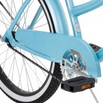 Huffy 24 Cranbrook Girls Beach Cruiser Bike for Women, Sky Blue