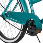 Huffy 24 Cranbrook Girls Beach Cruiser Bike for Women, Emerald Green