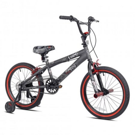 Kent 18 In. Abyss Boy's Freestyle BMX Bike, Charcoal Gray