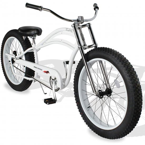 MICARGI 26\" Retro Beach Cruiser Bike Single Speed Fat Tire Bicycle Seattle